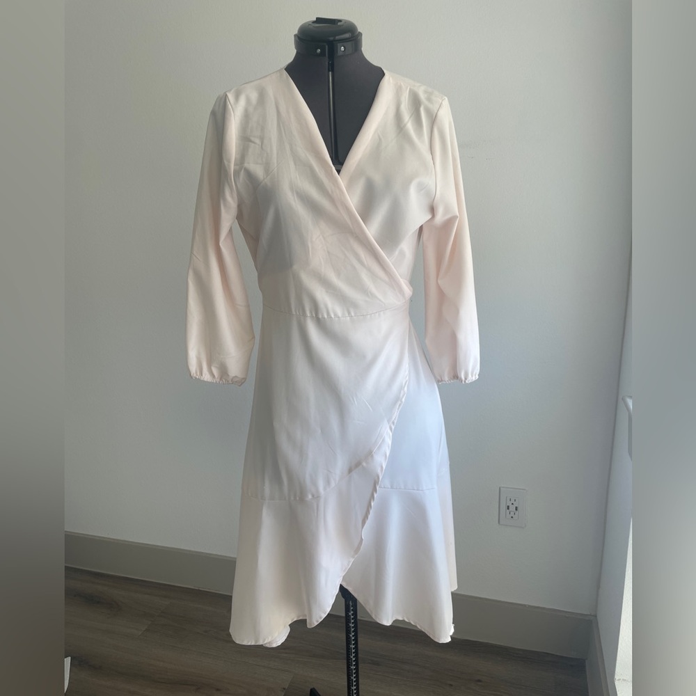 Pale Pink Wrap Dress